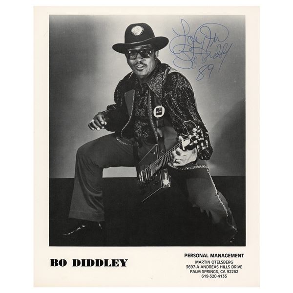 Bo Diddley Signed Photograph