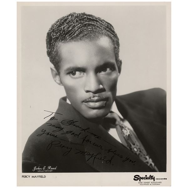 Percy Mayfield Signed Photograph