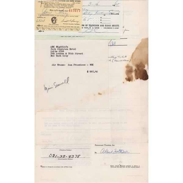 Joan Baez Documents Signed