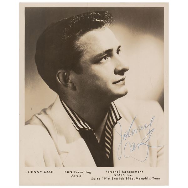 Johnny Cash Signed Photograph