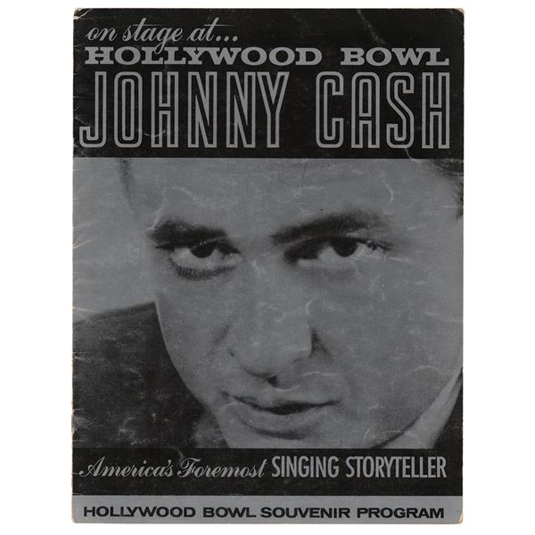 Johnny Cash 1962 Hollywood Bowl Program
