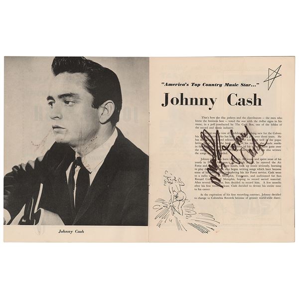 Johnny Cash Signed Program