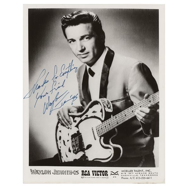 Waylon Jennings Signed Photograph