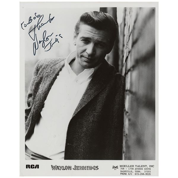 Waylon Jennings Signed Photograph