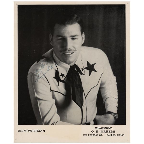 Slim Whitman Signed Photograph
