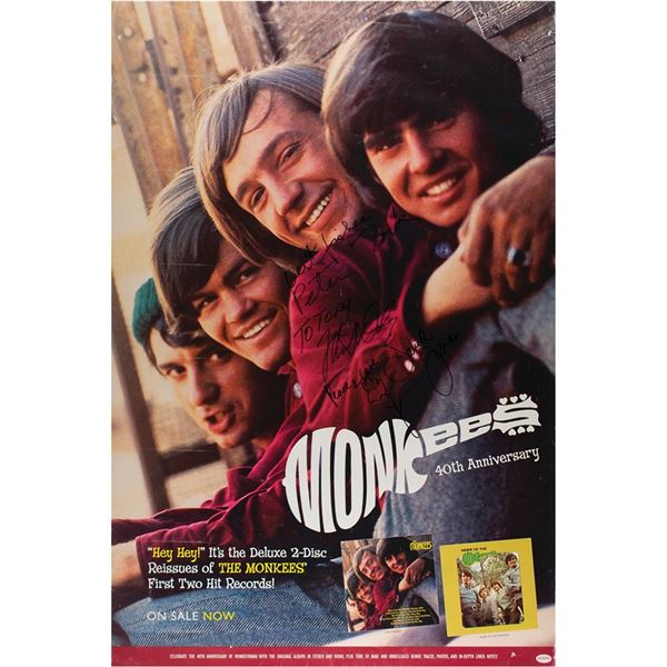 The Monkees Signed Poster