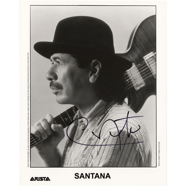 Carlos Santana Signed Photograph