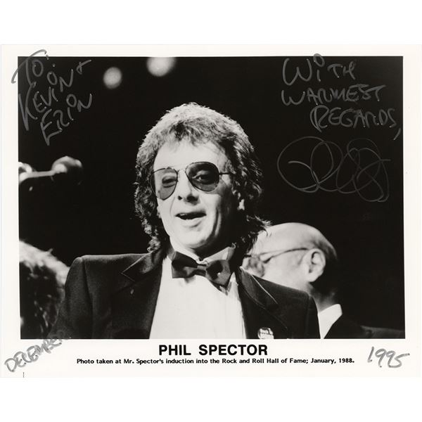 Phil Spector Signed Photograph