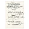 Image 1 : Genesis: Phil Collins Handwritten Working Lyrics for 'Me and Virgil'
