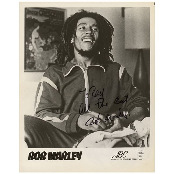 Bob Marley Signed Photograph
