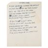 Image 1 : Neil Young Handwritten Lyrics for 'Opera Star'