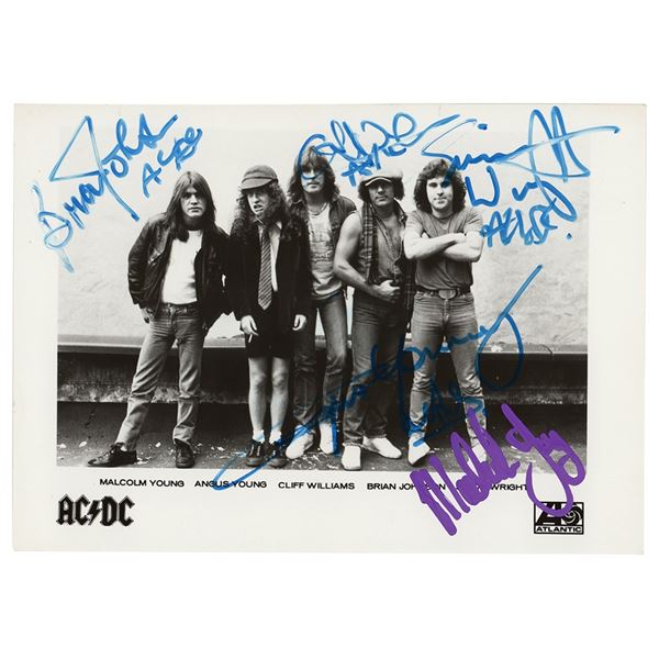 AC/DC Signed Photograph