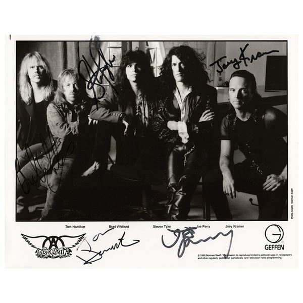 Aerosmith Signed Photograph