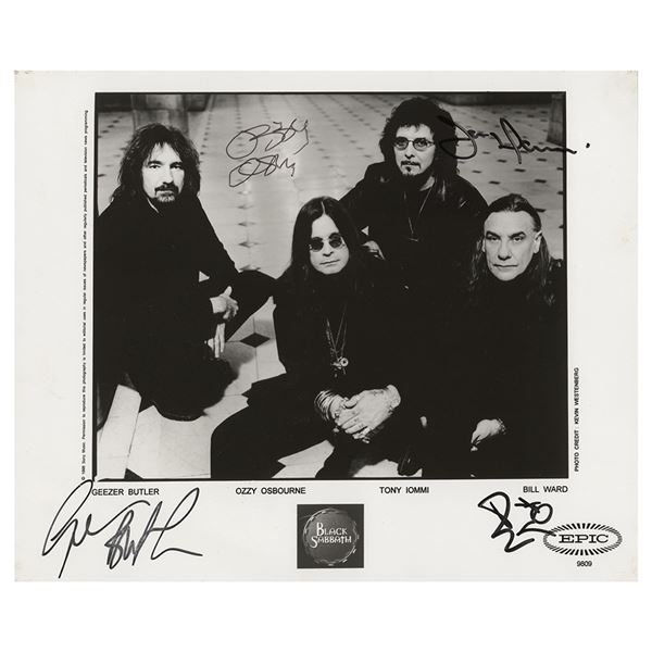 Black Sabbath Signed Photograph