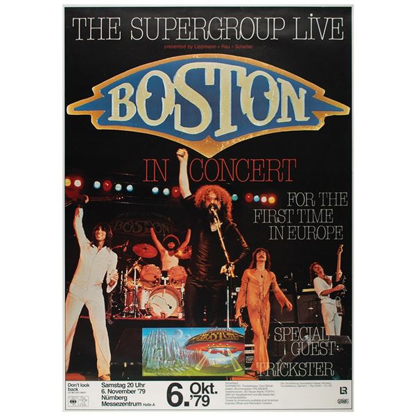 Boston 1979 Germany Concert Poster