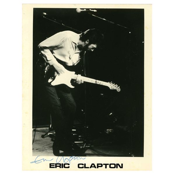 Eric Clapton Signed Photograph