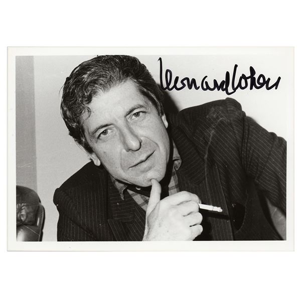 Leonard Cohen Signed Photograph