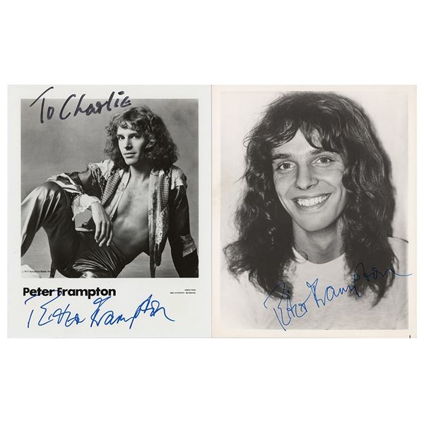 Peter Frampton (2) Signed Photographs