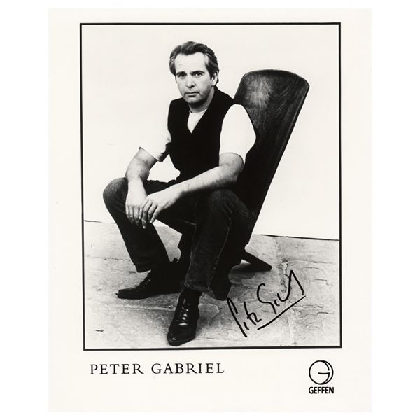 Peter Gabriel Signed Photograph
