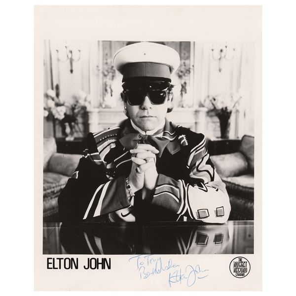 Elton John Signed Photograph