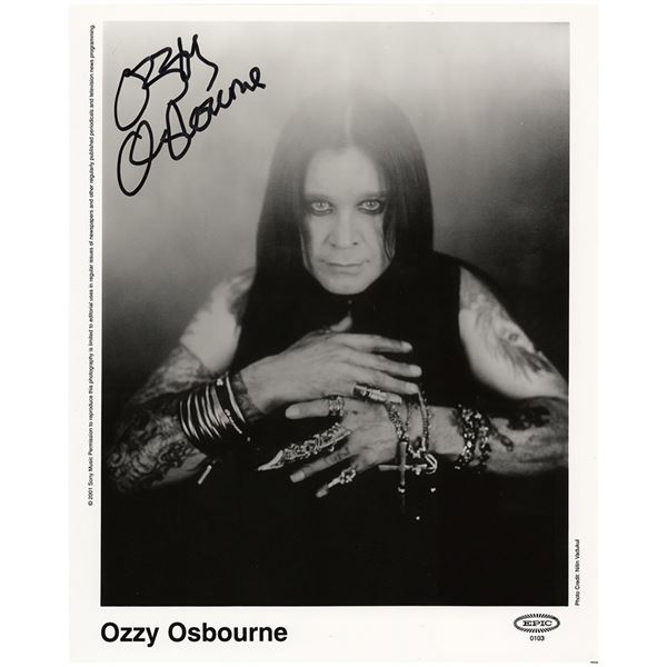 Ozzy Osbourne Signed Photograph