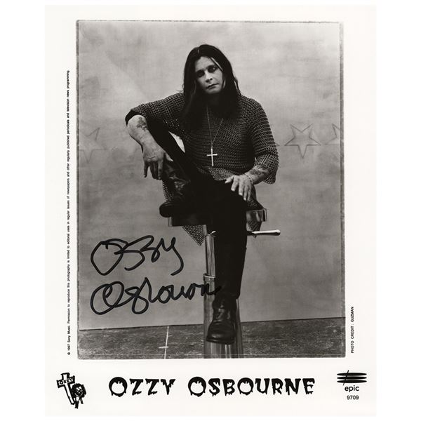 Ozzy Osbourne Signed Photograph