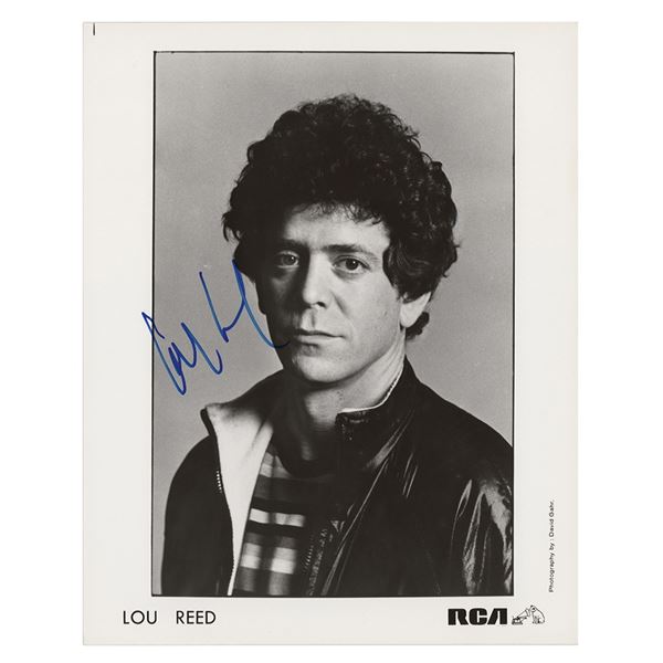 Lou Reed Signed Photograph