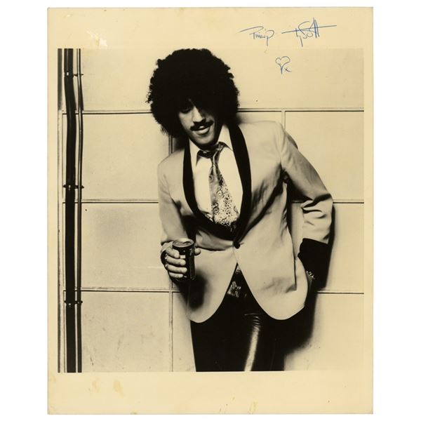 Thin Lizzy: Phil Lynott Signed Photograph