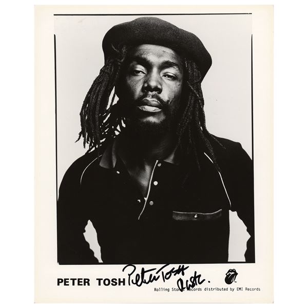 Peter Tosh Signed Photograph