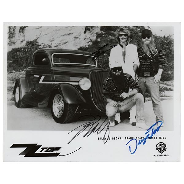ZZ Top Signed Photograph