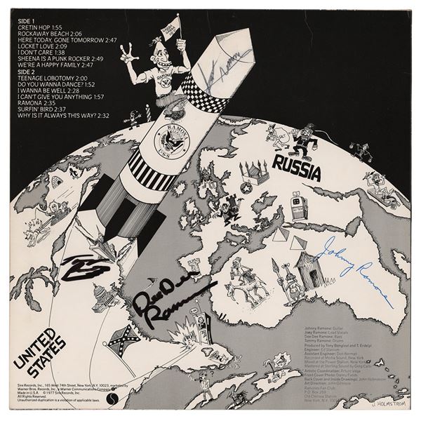 Ramones Signed Album