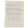 Image 1 : Dee Dee Ramone Handwritten Lyrics for 'Makin Monsters for My Friends'