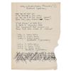 Image 1 : Dee Dee Ramone Handwritten Lyrics for 'Why Is Everybody Always Against Germany'