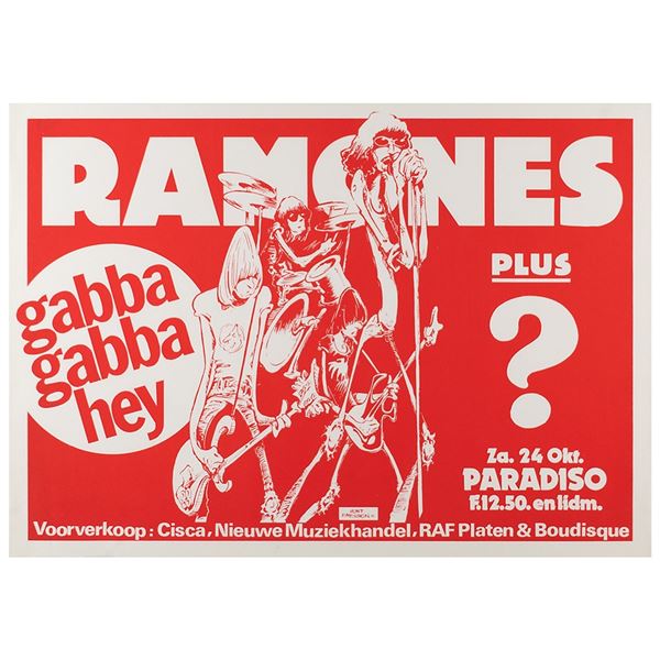 Ramones 1981 Amsterdam Concert Poster