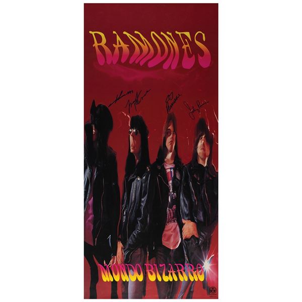 Ramones Signed 'Mondo Bizarro' Poster