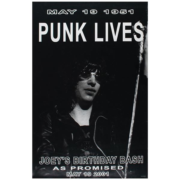 Ramones Original 'Lifeâ€™s a Gas: Joeyâ€™s Birthday Bash' Poster