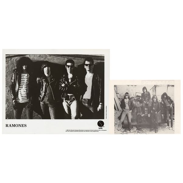 Ramones Photograph and Early Press Kit Postcard