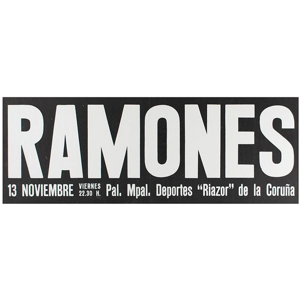 Ramones 1981 Spain Concert Poster