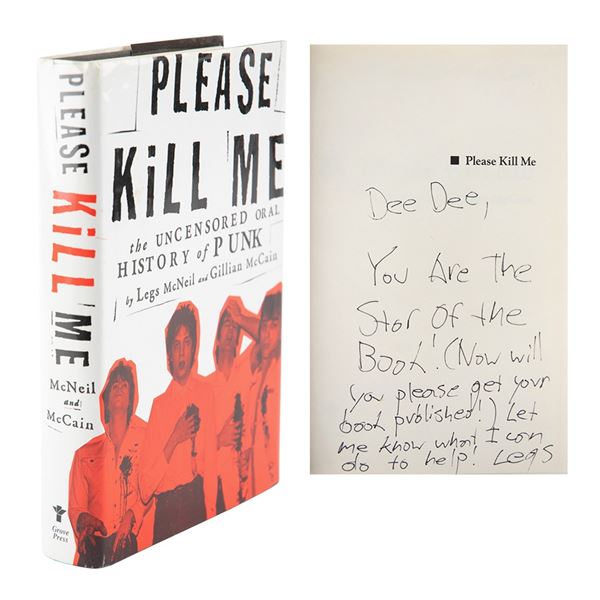 Ramones: Legs McNeil Signed Book to Dee Dee Ramone