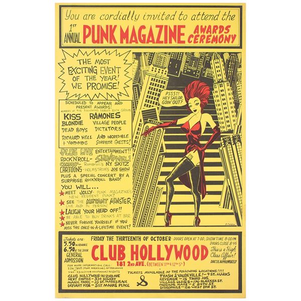 1st Annual Punk Magazine 1978 Awards Ceremony Poster