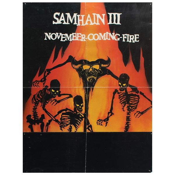 Samhain III Album Poster Annotated by Joey Ramone