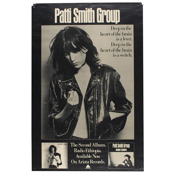 Patti Smith 1976 Promotional Poster for Radio Ethiopia