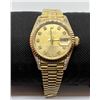Image 1 : ROLEX 18KT YELLOW GOLD LADIES WRIST WATCH, OYSTER PERPETUAL DATEJUST, ROUND SHAPED 18KT,