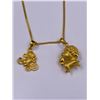 Image 2 : 22-24KT YELLOW GOLD CURBED LINK CHAIN WEIGHS 4.0G AND IS 43CM LONG, 22-24KT YELLOW GOLD WHIMSICAL