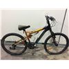 Image 2 : BLACK AND ORANGE KRANKED, FULL SUSPENSION, 18 SPEED MOUNTAIN BIKE