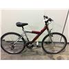 Image 2 : RED DUNLOP, FRONT SUSPENSION, 21 SPEED MOUNTAIN BIKE - NO FRONT BRAKES