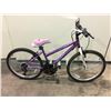 Image 2 : PURPLE HUFFY GRANITE, 18 SPEED SMALL FRAME MOUNTAIN BIKE