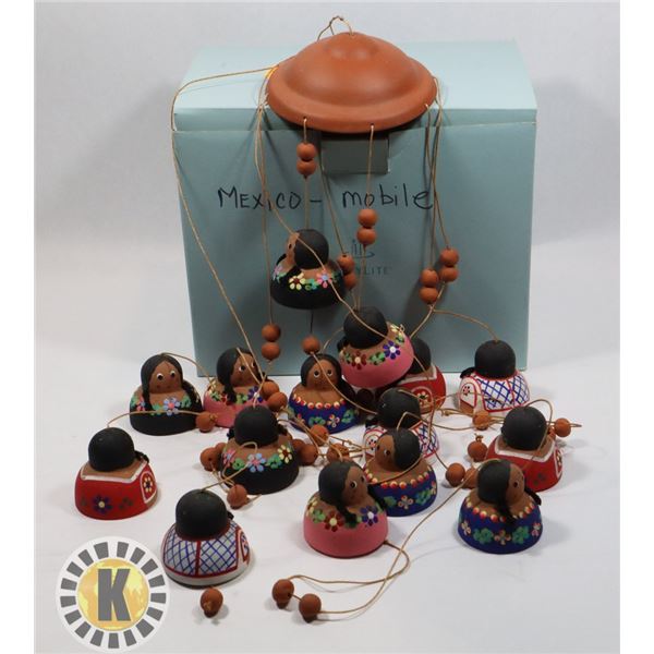 MEXICAN CLAY FIGURE MOBILE