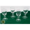 4 LIQUOR GLASSES