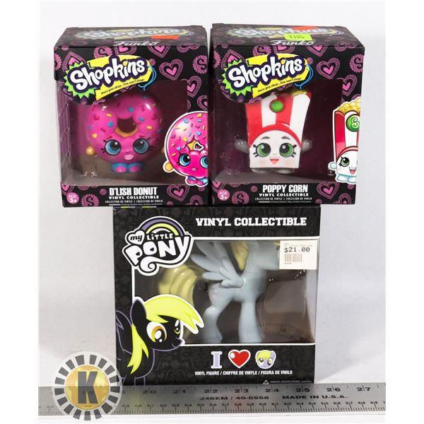 TWO SHOPKINS FIGURES SOLD WITH MY LITTLE PONEY